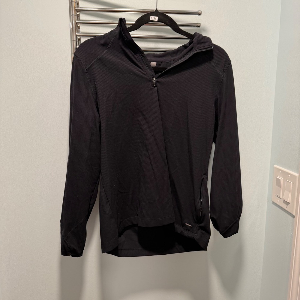 Mondetta Quarter Zip Pullover Black Large Athleisure Gym Workout Running